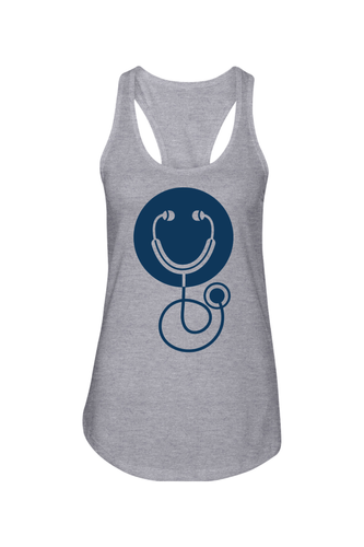 Women's Ideal Racerback Tank - Smile Logo - DTG image thumbnail