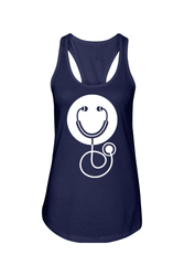 Image of Women's Ideal Racerback Tank - Smile Logo - DTG
