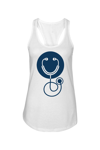 Women's Ideal Racerback Tank - Smile Logo - DTG image thumbnail