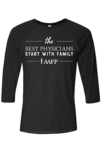 Unisex Three-Quarter Sleeve Baseball Tee - Best Physicians Logo - DTG image thumbnail