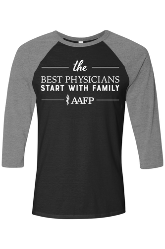 Unisex Three-Quarter Sleeve Baseball Tee - Best Physicians Logo - DTG image thumbnail