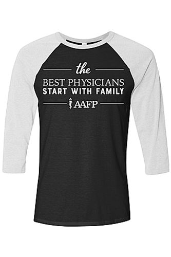 Unisex Three-Quarter Sleeve Baseball Tee - Best Physicians Logo - DTG image thumbnail