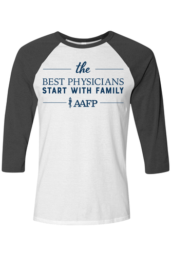 Unisex Three-Quarter Sleeve Baseball Tee - Best Physicians Logo - DTG image thumbnail