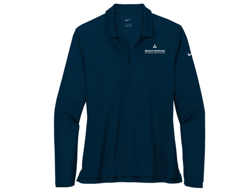 Nike Women's Dri-FIT Micro Pique 2.0 Long Sleeve Polo image thumbnail