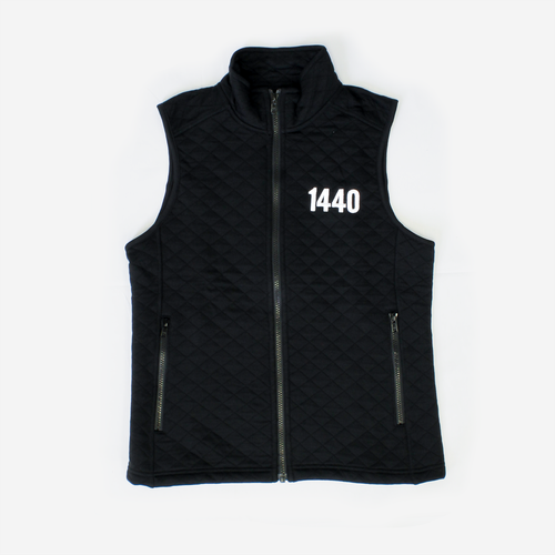 Women's Corbet Full Zip Vest in Black image thumbnail