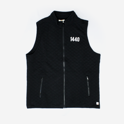 Image of Men's Corbet Full Zip Vest in Black