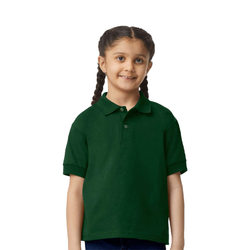 Image of Girls Youth Short Sleeve Polo – Hunter Green