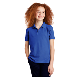 Image of Girls Youth Short Sleeve Polo – True Royal
