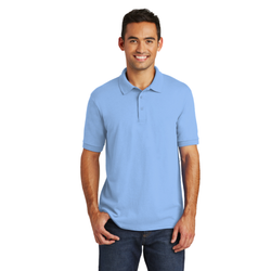 Image of Mens Short Sleeve Polo – Light Blue