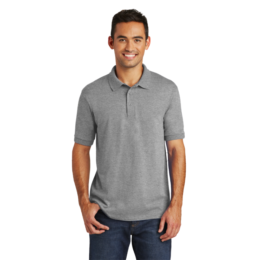 Mens Short Sleeve Polo – Grey primary image