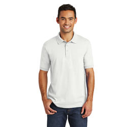 Image of Mens Short Sleeve Polo – White
