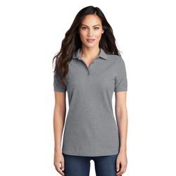 Image of Ladies Short Sleeve Polo – Grey