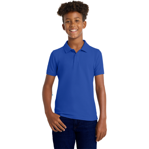 Boys Youth Short Sleeve Polo – True Royal  image thumbnail