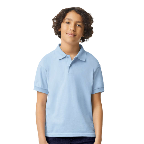 Boys Youth Short Sleeve Polo – Light Blue image thumbnail