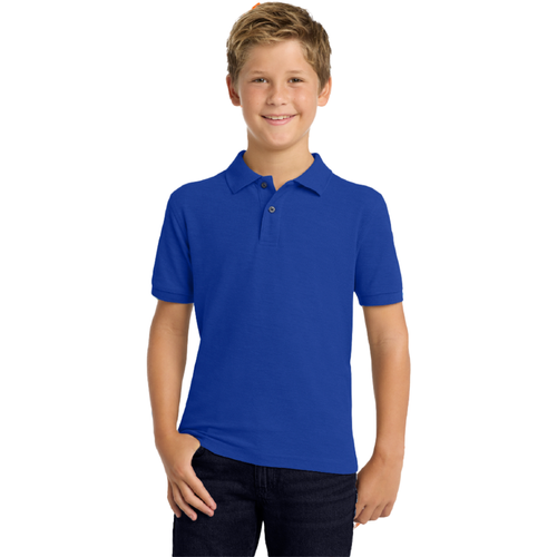 Boys Youth Short Sleeve Polo – Royal Blue  image thumbnail