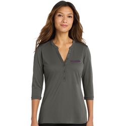 Image of Women's Pique Elegant Tunic Polo Shirt