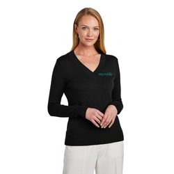 Image of Women's Brooks Brothers V-Neck Fall Sweater