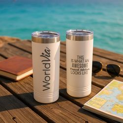 Image of The Skinny Tumbler_White_Design1