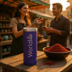 Image of The Skinny Tumbler_Purple_Design2