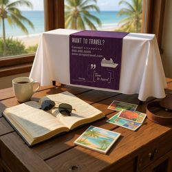 Image of Advertising Table Runner 30"_Design 1