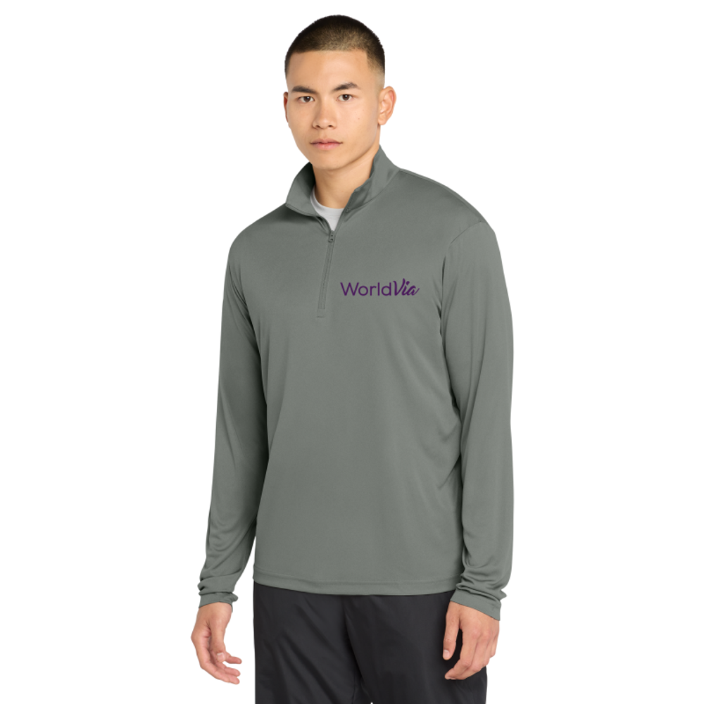 Men's Soft Style Shirt Pullover With Quarter Zipper primary image