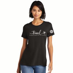 Image of Women's Crew Neck Super Important Tee Shirt_TRAVEL BOOKING EXPERT