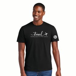 Image of Men's Crew Neck Super Important Tee Shirt_TRAVEL ADVISOR WHITE TEXT