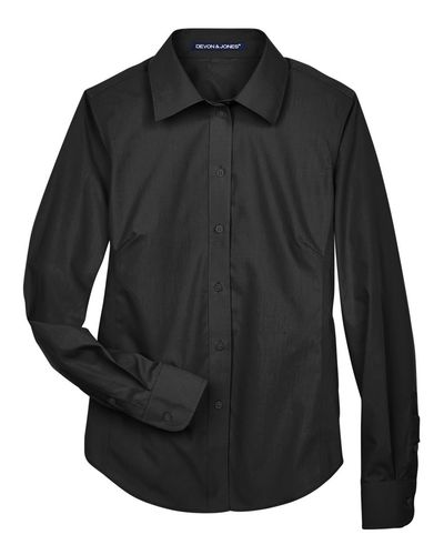 Women's Broadcloth Woven Dress Shirt image thumbnail