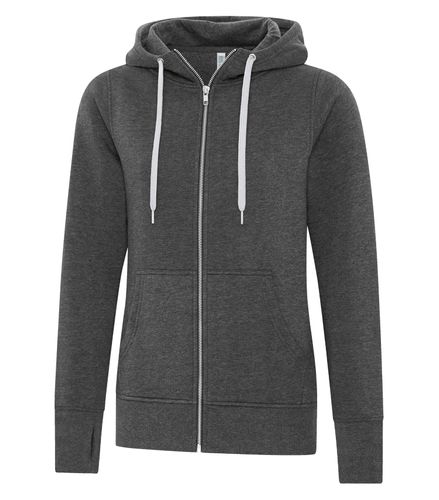 Full Zip Hooded Ladies Sweatshirt image thumbnail