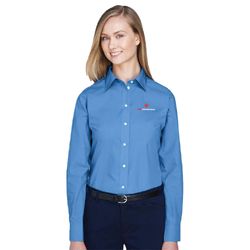 Image of Women's Broadcloth Woven Dress Shirt