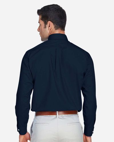 Men's Tall Broadcloth Woven Dress Shirt image thumbnail