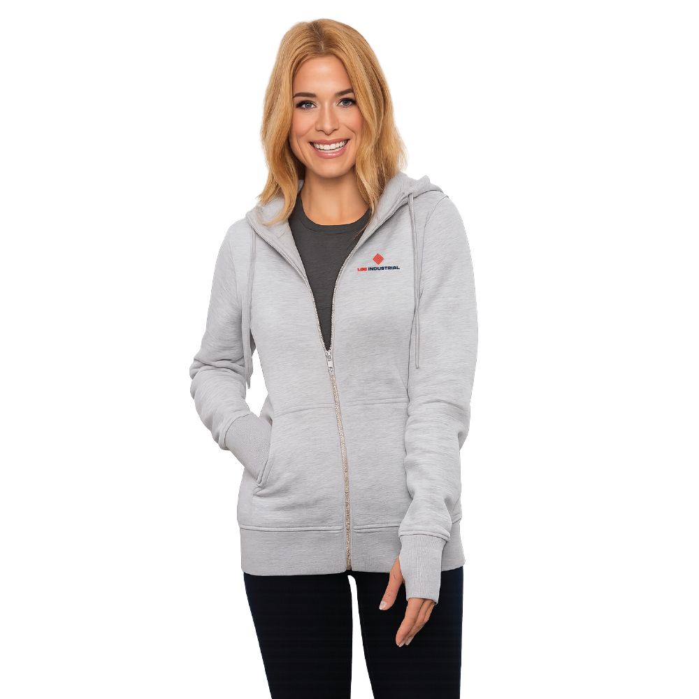 Full Zip Hooded Ladies Sweatshirt primary image
