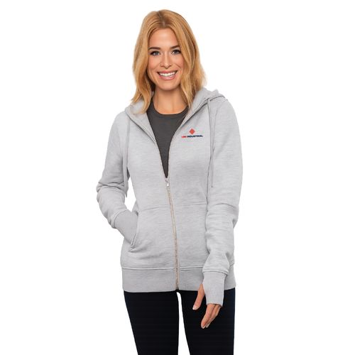 Full Zip Hooded Ladies Sweatshirt image thumbnail