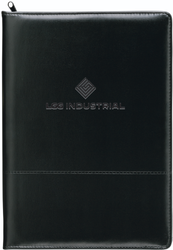 Image of Script Zippered Padfolio
