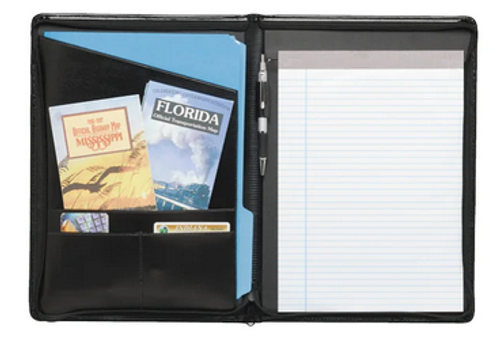 Script Zippered Padfolio image thumbnail