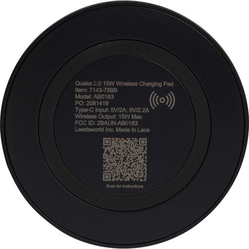 Quake 2.0 15W Wireless Charging Pad image thumbnail