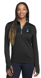 Image of Ladies Nike Dri-Fit Stretch 1/2 Zip Cover Up