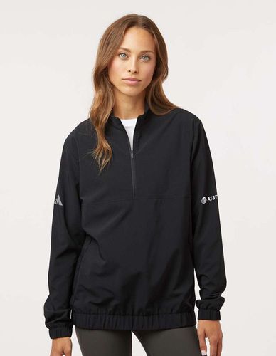 Adidas Women's Half-Zip Stretch Pullover - Black  image thumbnail