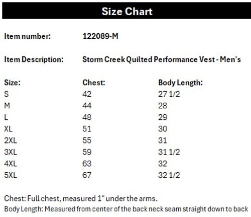 Storm Creek Quilted Performance Vest  image thumbnail