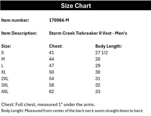 Storm Creek Tiebreaker II Vest  image thumbnail