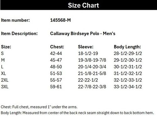 Callaway Birdseye Polo- Men's image thumbnail