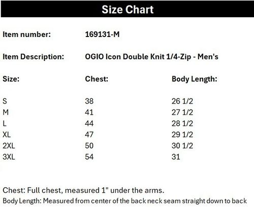 OGIO Icon Double Knit 1/4-Zip- Men's- PV+ image thumbnail