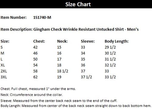 Gingham Wrinkle Resistant Untucked Shirt- Men's image thumbnail