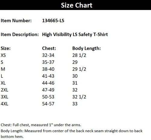 High Visibility LS Safety T-Shirt image thumbnail