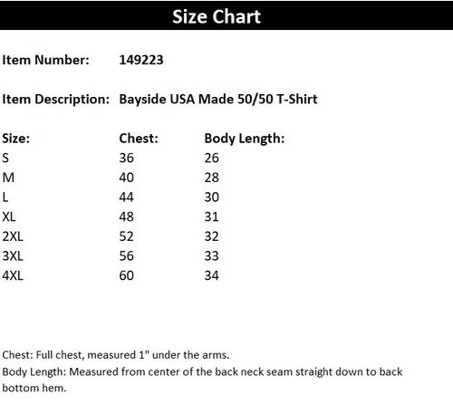 Bayside USA Made 50/50 T-Shirt image thumbnail