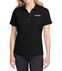 Image of Ladies' Black Nike Dri-Fit Polo