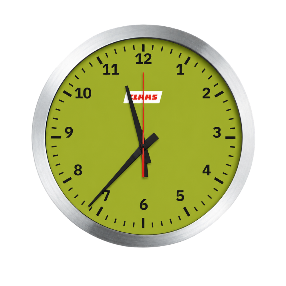 Brushed Metal Wall Clock primary image
