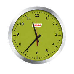 Image of Brushed Metal Wall Clock