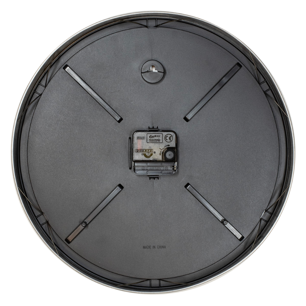 Brushed Metal Wall Clock image thumbnail