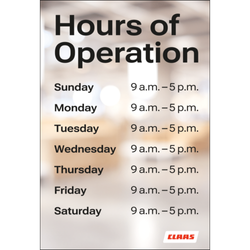Image of 12"x18"  Window Cling - ON DEMAND